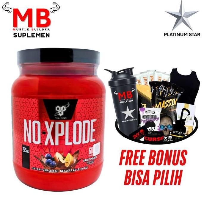 Ayodiet- No Xplode Bsn 60 Servings N.O. Explode Pre Workout 60Servings Serv Serving Suplemen Kebugar