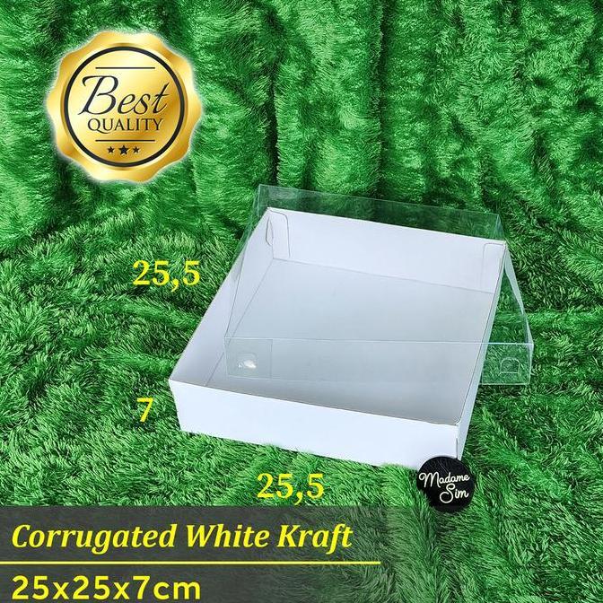 Plastik- Box Mika - Dus Suvenir - Kotak Pudding - Kardus 25X25X7 - Wk