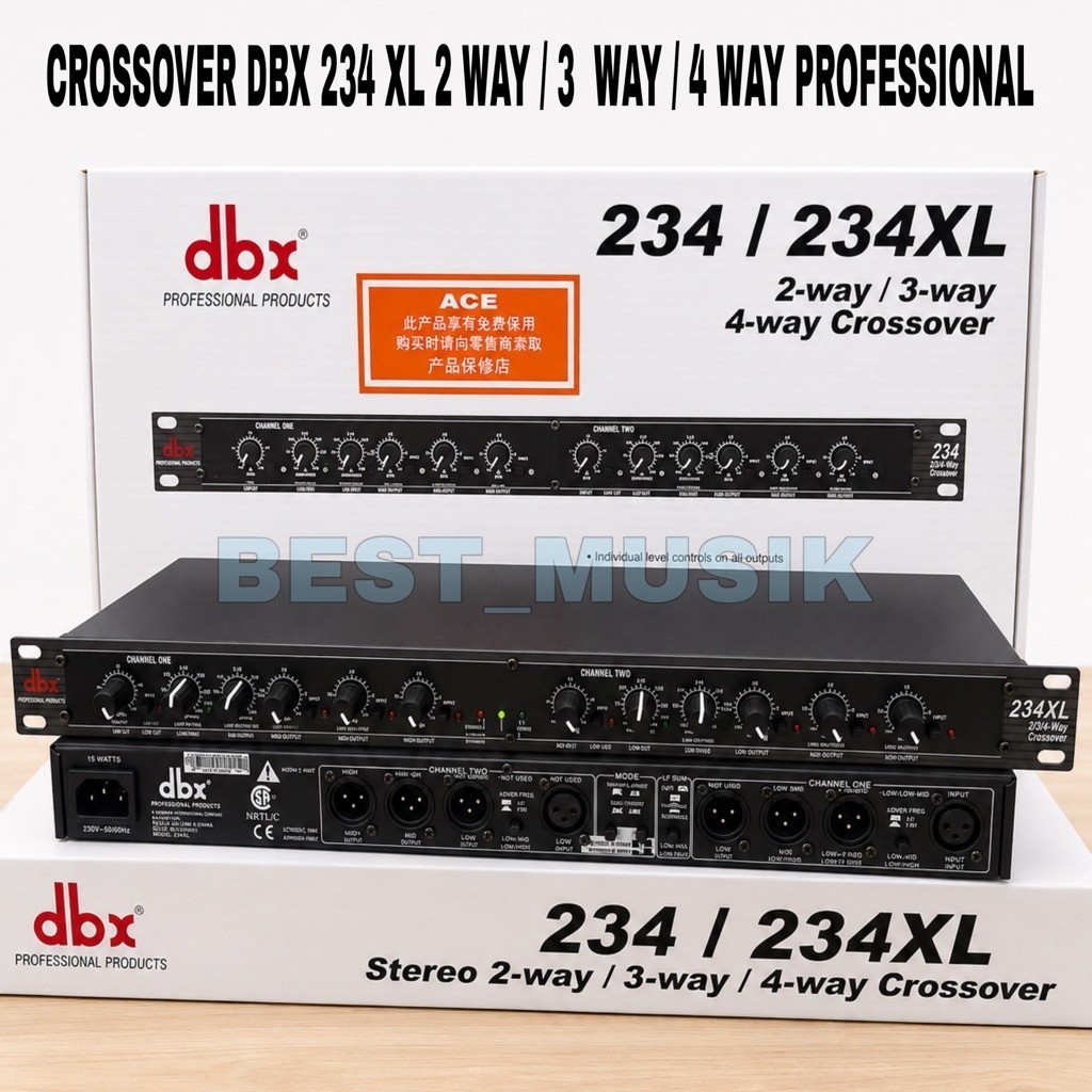 Crossover DBX 234XL 2way / 3way / 4way Crossover dbx234 xl ( BISA COD )
