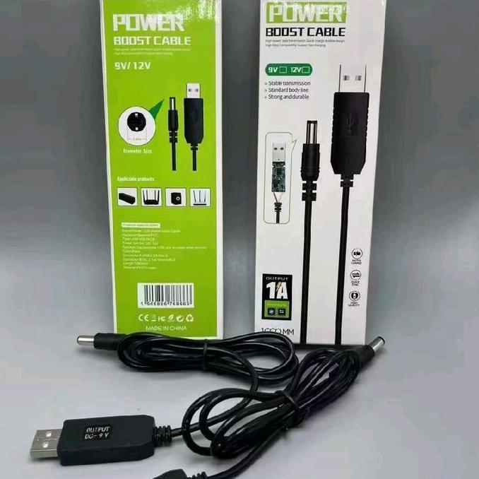 Kabel Power Usb Dc 12V Modem Orbit Telkomsel / Kabel Wifi 5V To 12V / Kabel Data Wifi  Supply Charge