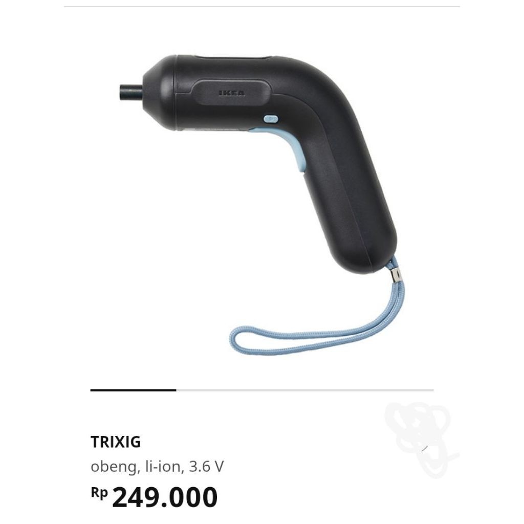 IKEA TRIXIG obeng bor listrik tampa kabel PROMO Sept
