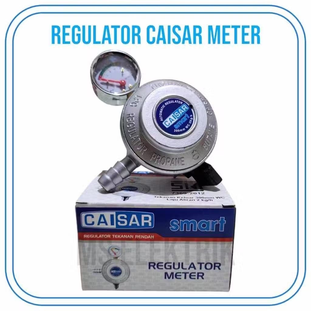 CAISAR REGULATOR KOMPOR GAS DENGAN METER SNI - 100% ORI