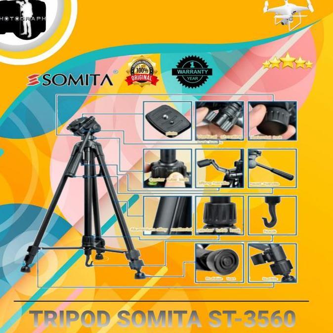 TRIPOD KAMERA SOMITA ST-3560 - SOMITA ST-3560