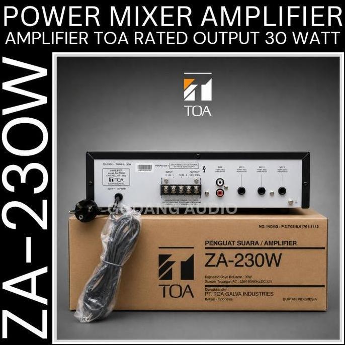 Mka_Jayadira - Za-230W Power Mixer Ampli Amplifier Toa Za 230 30 Watt Amplifier Masjid Speaker Toa