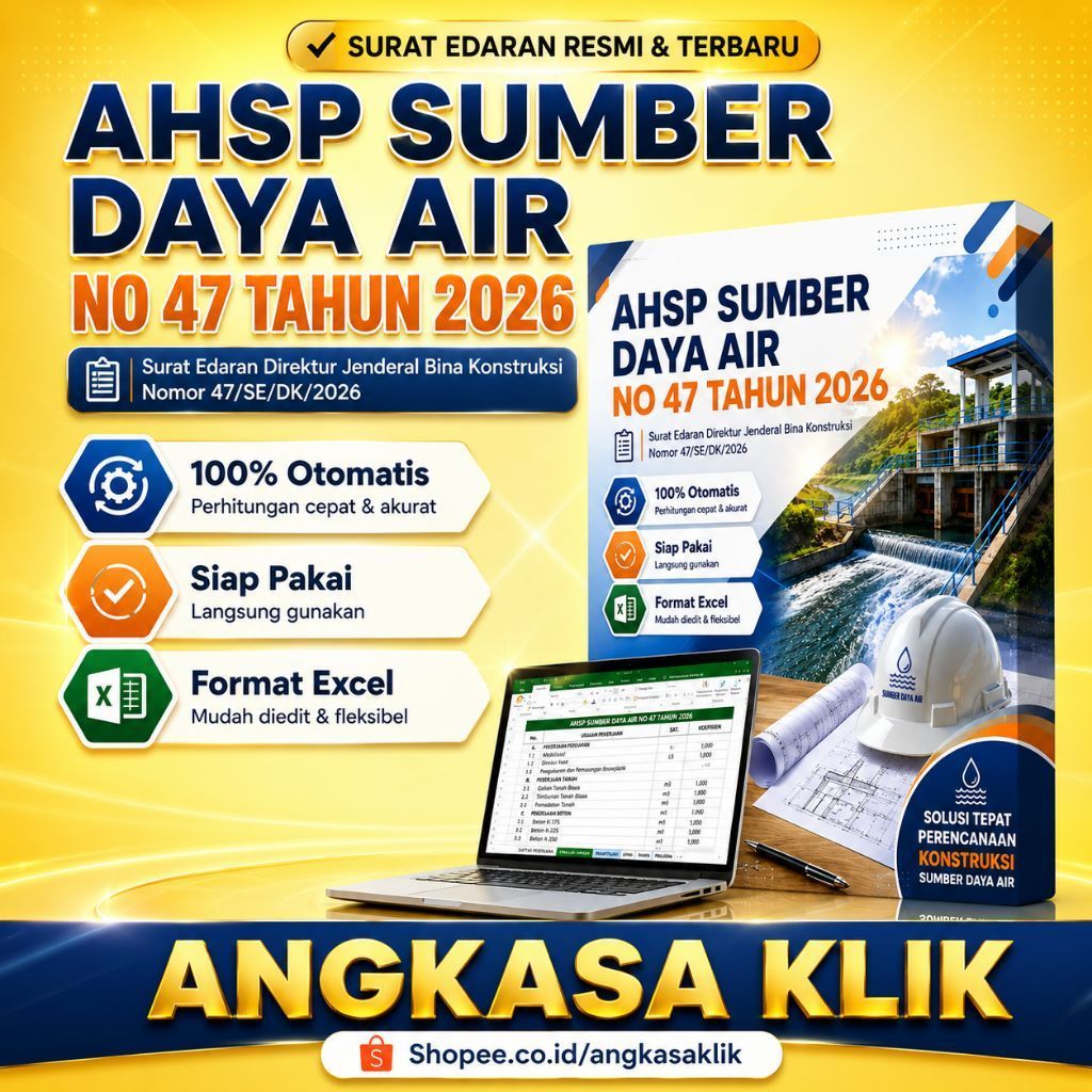 AHSP SDA 2026 Excel Sesuai SE Dirjen Bina Konstruksi No 47/SE/DK/2026