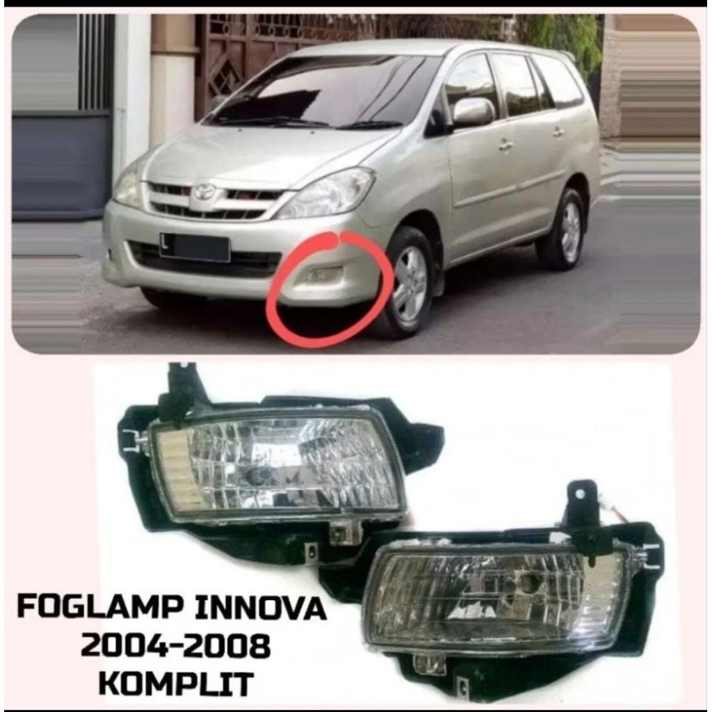 FOGLAMP INNOVA LAMA 2004-2008 ( KOMPLIT KABEL SET)