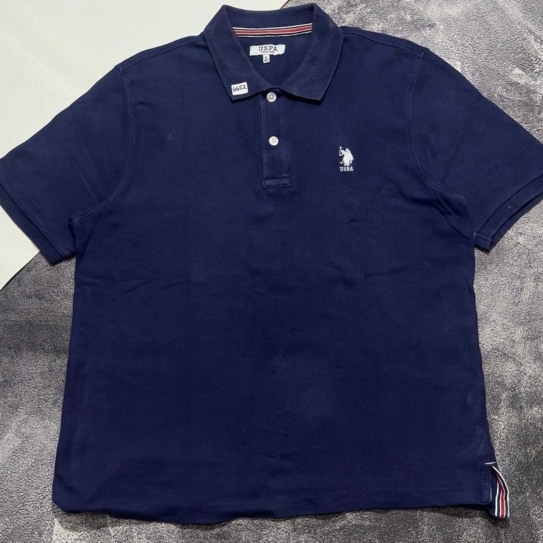 Polo Shirt Us Polo Assasin Logo Bordir Navy