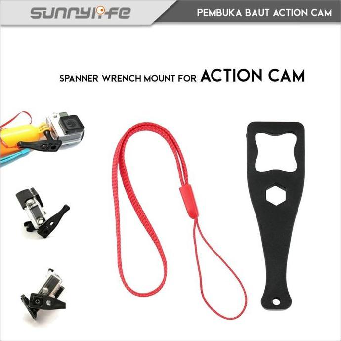 NEW Spanner Wrench Mount Kunci Pembuka Baut Action Cam GoPro Brica YiCam