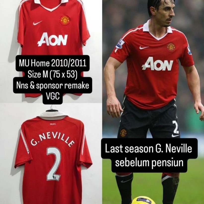 Jersey original M U emyu home 2010 2011