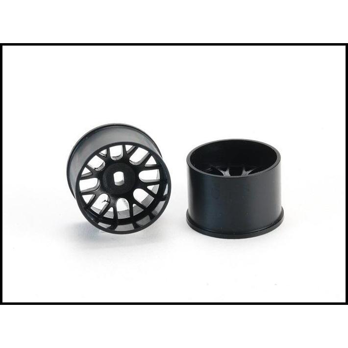 TERBARU 488BR14 MINI-Z AWD MACHINE CUT BBS REAR WHEEL R14 BLACK 