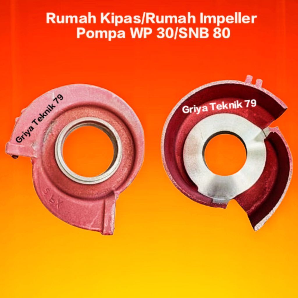 WP 30.SNB 80 Rumah Impeller.Rumah Kipas.Keongan.Pompa Alkon 3 Inchi