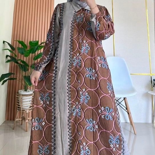 SUHITA DRESS GAMIS RAYONDIGITAL PREMIUM MAZARA FASHION TENUN ALWIYYA / TWILL ALWIYYA TERBARU / GAMIS