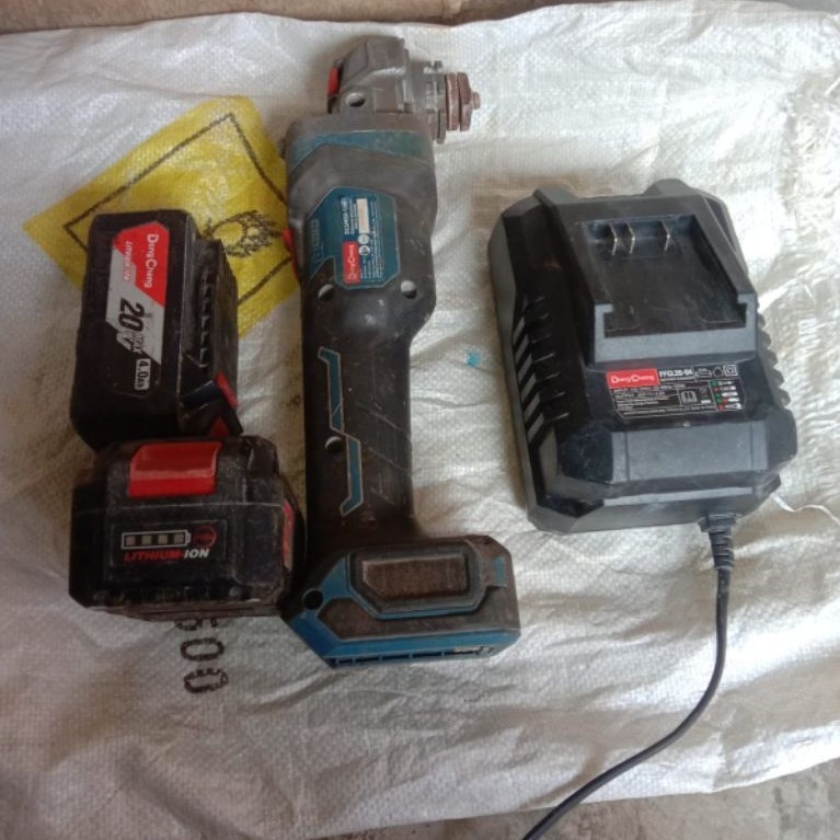 Gerinda Dongcheng Variabel Speed Second Original Dengan Batre Dan Charger