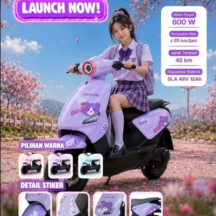 SEPEDA LISTRIK UWINFLY D66A D66A STYLE D66I D66ISTYLE D66B T78C LITHIUM