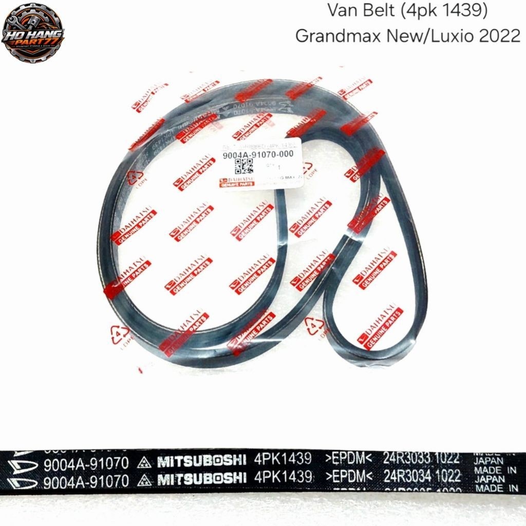 Van Belt / Fan Belt (4Pk 1439) Daihatsu Granmax New / Luxio 2022 9004A-91070