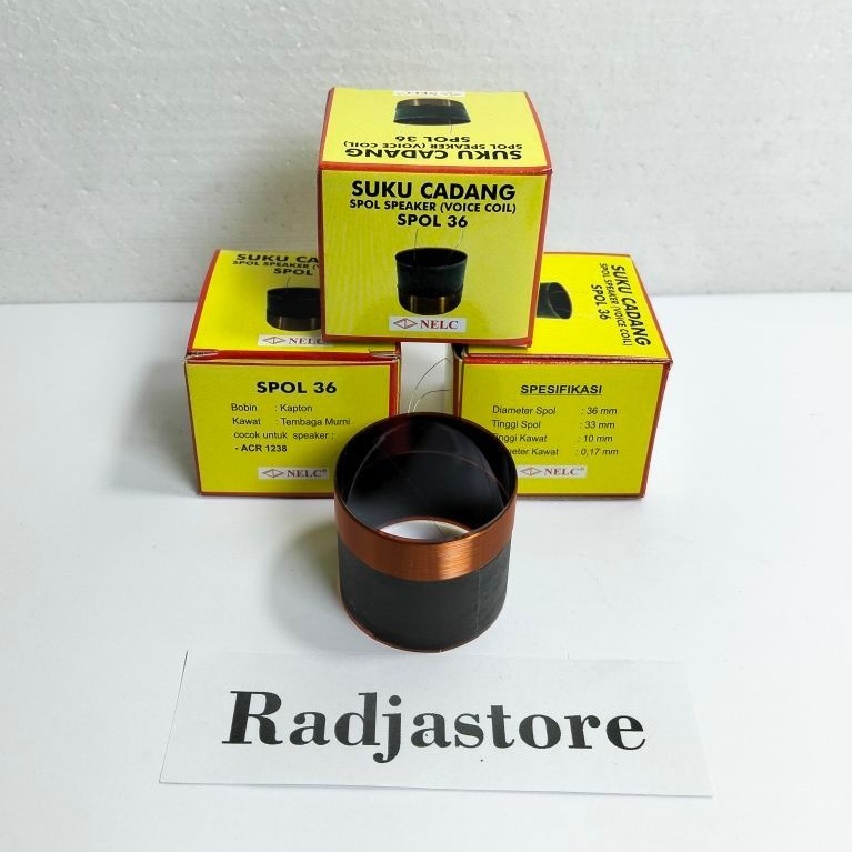 Spool Speaker Nelc 36mm Spul spiker acr 1238 NELC