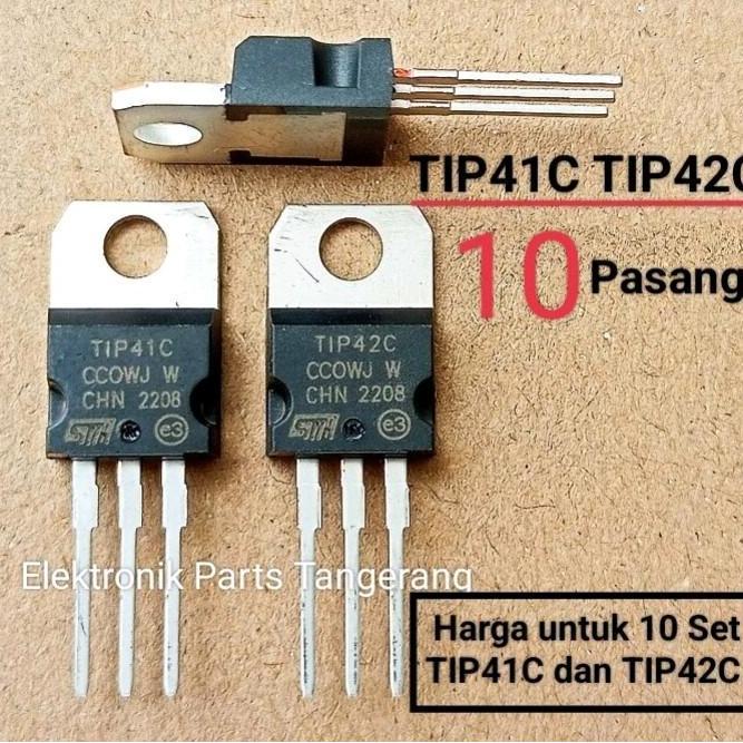 (10 PASANG) TIP 41C TIP 42C TIP41 TIP42 TIP 41 TIP 42 TRANSISTOR TIP 41C TRANSISTOR TIP 42C KHUSUS