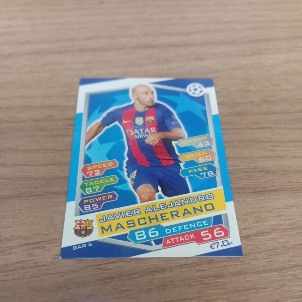 kartu bola match attax ucl 2016/2017 Barcelona