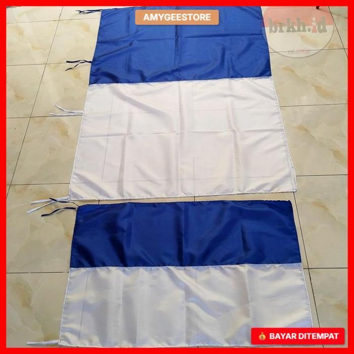 Bendera Biru Putih Pawai Persib Ukuran 150X100 Cm | Bendera Persib Bandung Pawai Besar