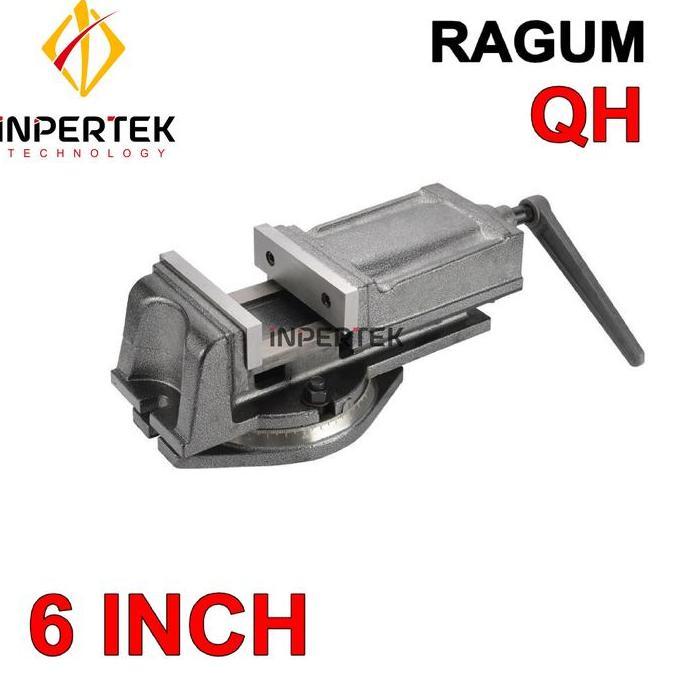 ZISIMAHE Ragum 6" QH 160 mm Catok 6 Inch Vise Meja Mesin Tanggem Putar Derajat