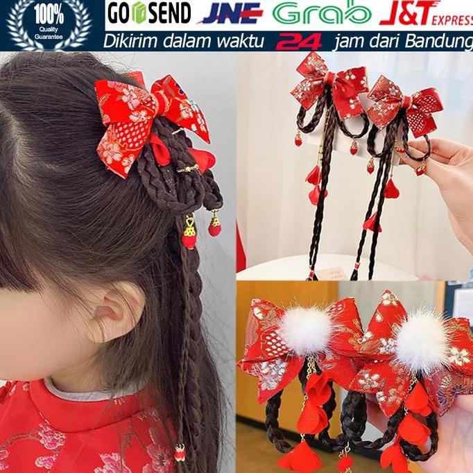GHUNZING Set Jepitan Rambut Anak China Hanfu/Aksesoris Rambut Anak China Hanfu