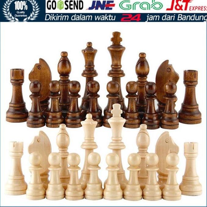 GHUNZING Catur Kayu Buah Bidak catur kayu internasional