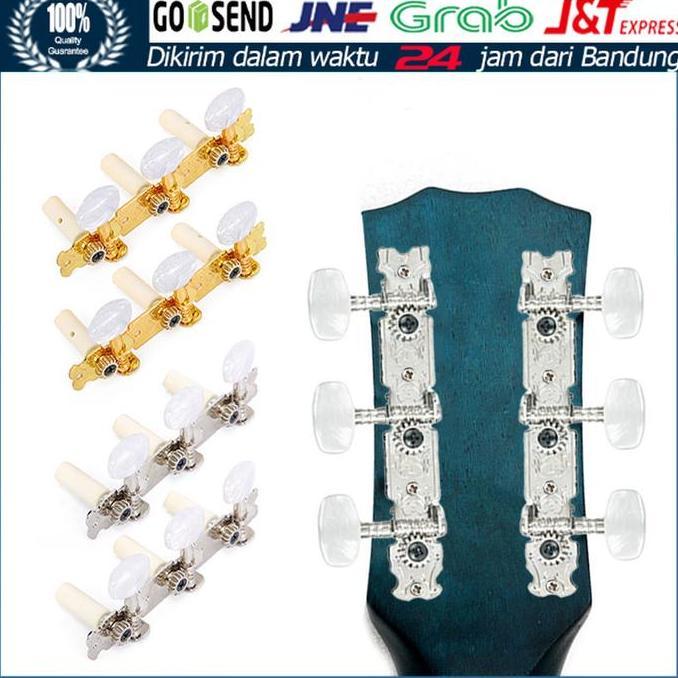 GHUNZING Dryer Gitar Klasik Nylon Gold Drayer Gitar Klasik Classic Nilon Dryer Putaran Gitar Tuning 