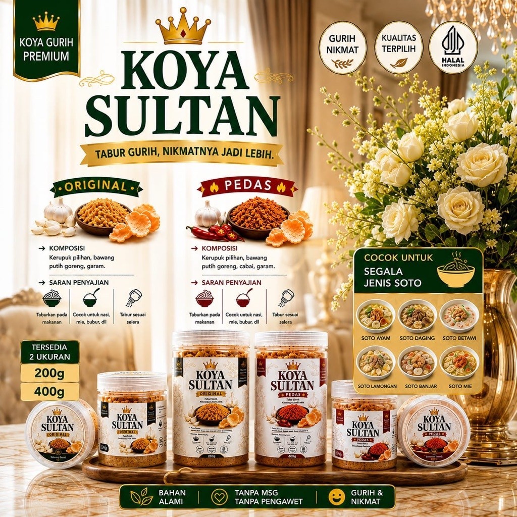 Koya Soto | Koya Bubuk | Bumbu Koya Soto Premium Gurih Dan Nikmat