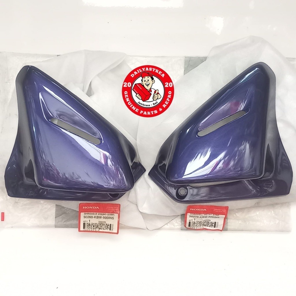 SHROUD SIRIP COVER KUPINGAN TANGKI UNGU VIOLET HONDA TIGER 2000 LAWAS LAMA ORIGINAL 50270-KBW-900INS