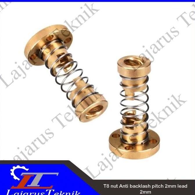 T8 NUT ANTI BACKLASH PITCH 2MM LEAD 2MM LTECHK