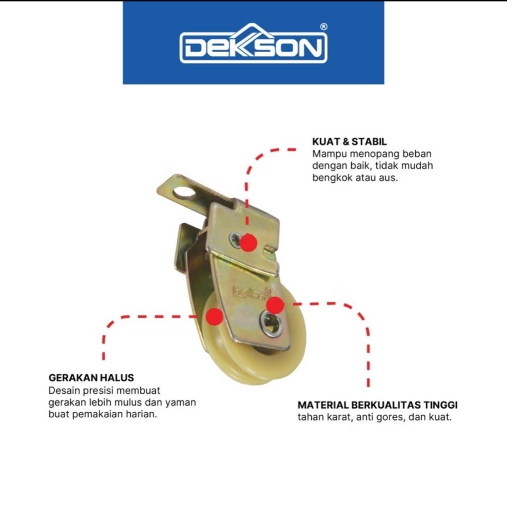 dekkson roda sliding door ukuran kecil roda jendela sleding dekkson roda pintu sliding dekkson kecil