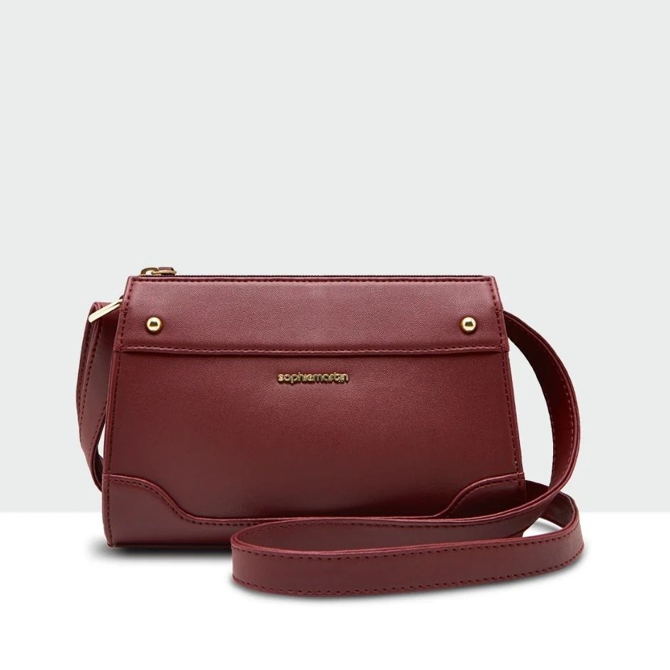 TAS OLIMPIA SLING MAROON SOPHIE MARTIN PARIS SOPHIE PARIS SOPHIE MARTIN TAS SELEMPANG MARUN SIMPEL