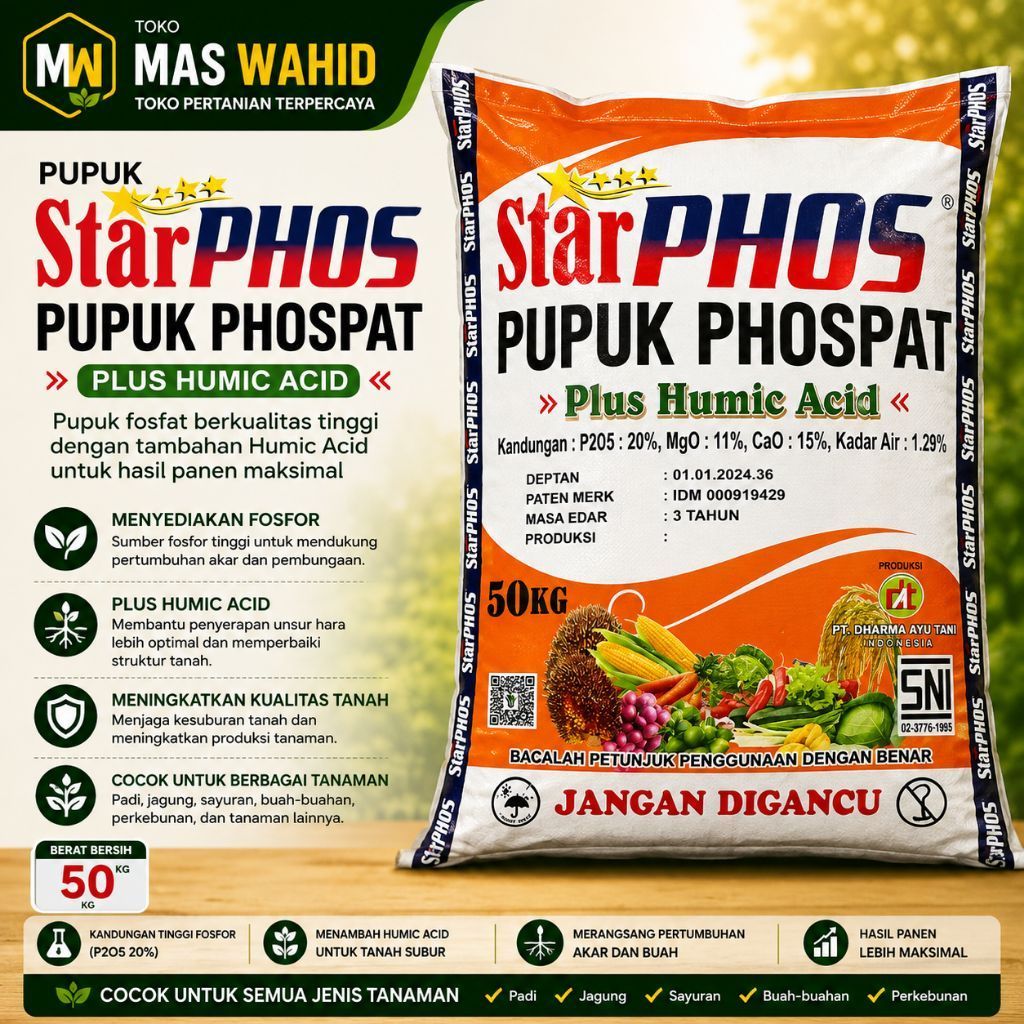 PUPUK STARPHOS 1 SAK 50 KG