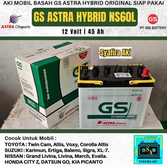 AKI MOBIL GS HYBRID NS60L 55B24L 46B24L GS ASTRA LIVINA MARCH KARIMUN