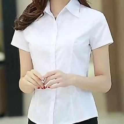 ORIGINAL KEMEJA WANITA LENGAN PENDEK BAJU ATASAN WANITA KANTOR HEM WANITA KEKINIAN