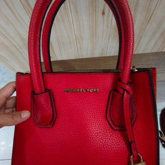 Tas MK Michael Kors Mercer Kulit Asli (Preloved)