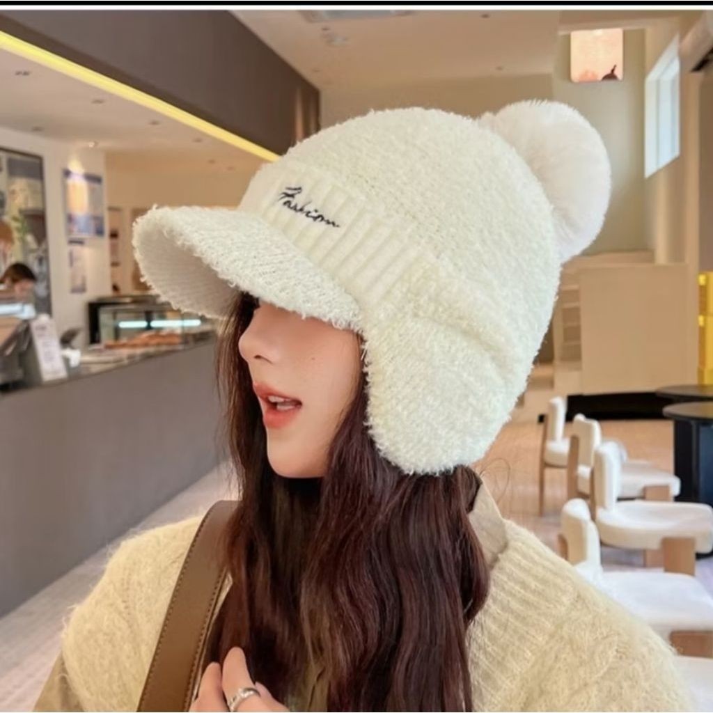 Winter bunny cap/ hat/ topi NEW