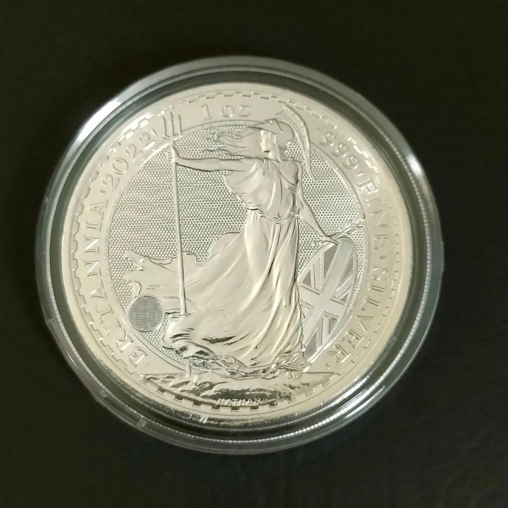 Koin perak silver britania tahun 2022 1oz (31.1gr)