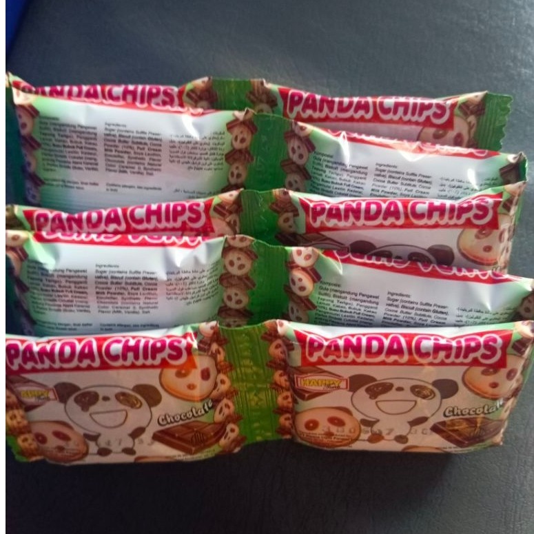Biskuit Coklat Panda Chips Happy Time 1 renteng