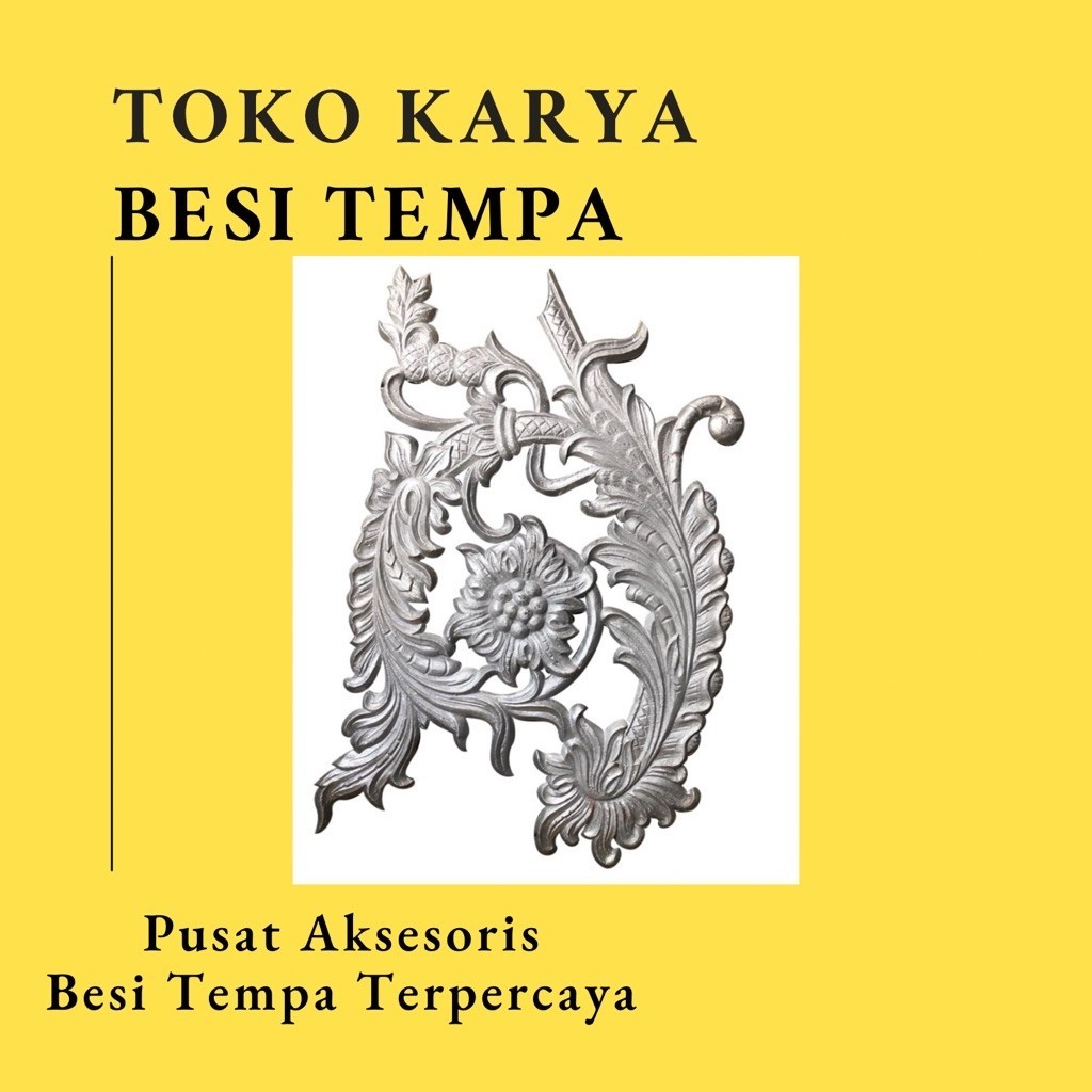 Ornamen Pagar Besi Leaf 1228 / Ornamen Pagar Besi Daun / Ornamen Pagar Besi Rumah Klasik / Classic /