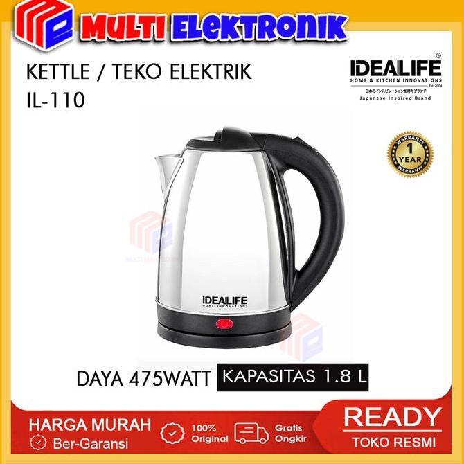 Electric Kettle Idealife IL-110 Teko Listrik Low Watt