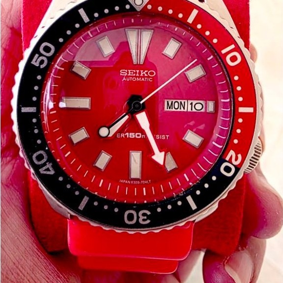 Seiko SKX009 Pepsi Diver Automatic Vintage (Red Custom Mod) seken