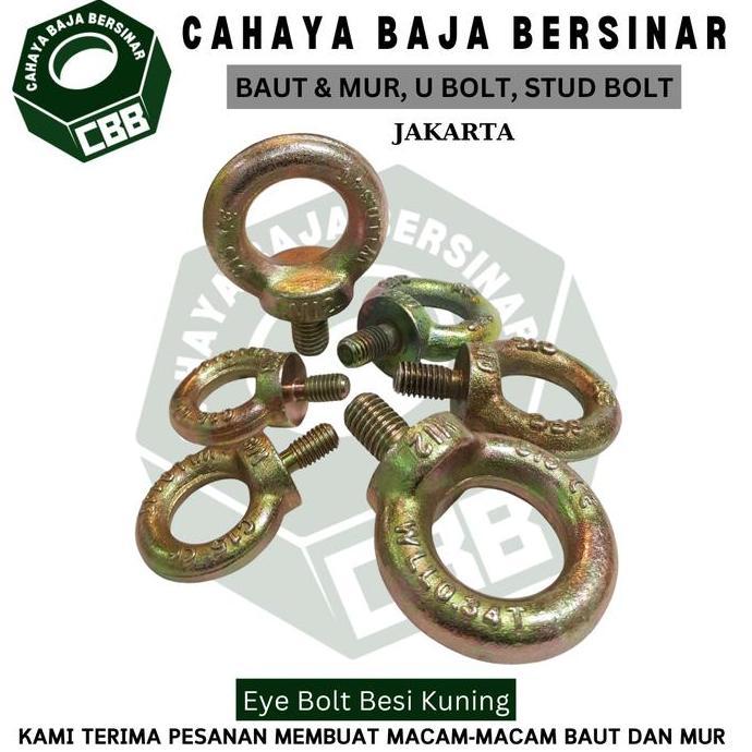 EYE BOLT KUNING M36 - 4.0 / BAUT MATA HARGA KHUSUS