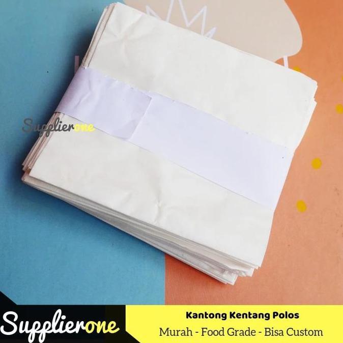 Bekalkamu- Bungkus Kentang Goreng Isi 100,Kertas Kentang Goreng, Kemasan Kentang Goreng