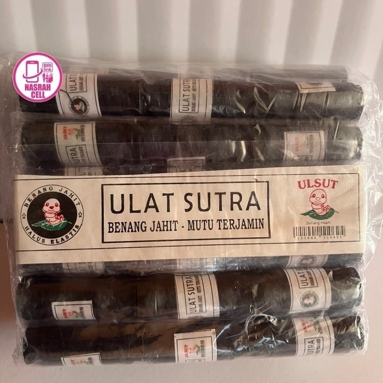 [Pcs] Benang Jahit / Ulat Sutra / Mutu Terjamin  / Hitam