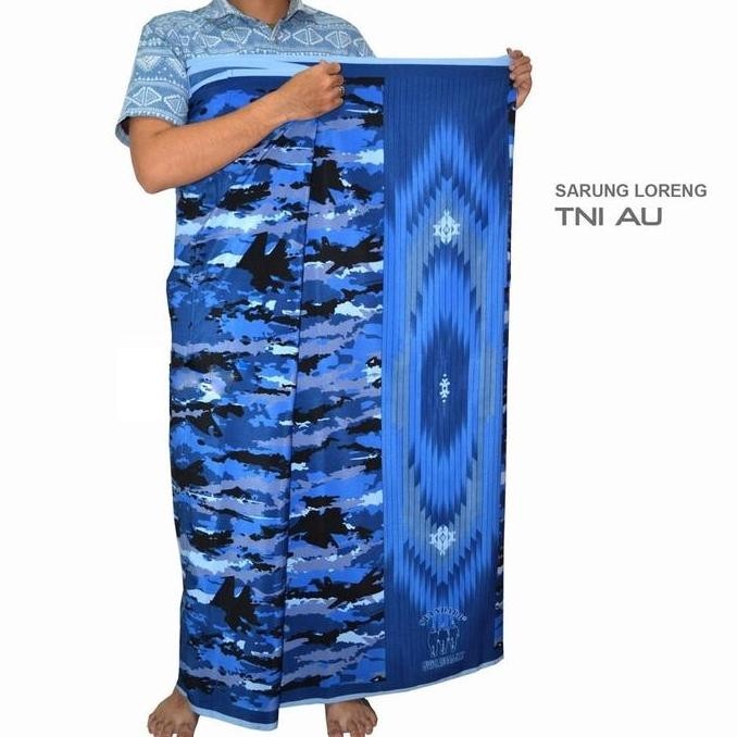 DE15 - Sarung Loreng Muslim Dewasa Kain Halus Nyaman Motif Brimob,Nkri, Libanon,Kopasus,Malvinas,Aur