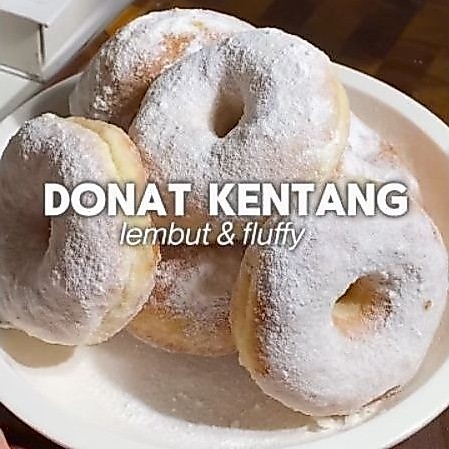 5 Bungkus Donat Kering Gula Salju - Camilan Jadul dengan Toping Gula Halus