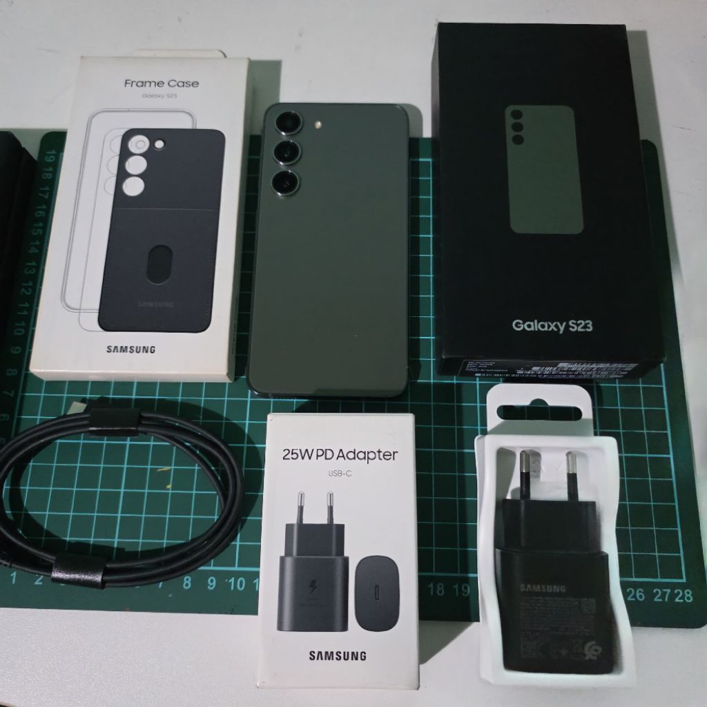 SAMSUNG Galaxy S23 5G Second 8/256GB Ex Sein Green Fullset LCD Aman