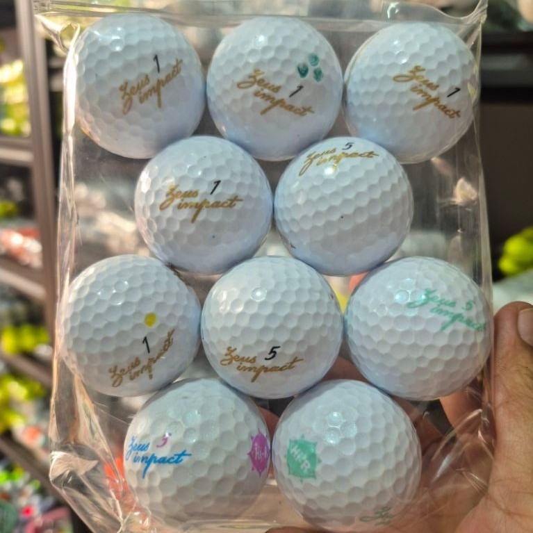 BOLA GOLF BEKAS ZEUS IMPACT GRADE A ISI 10PCS