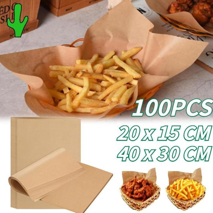 100pcs Kertas Baking Paper/Baking Paper/baking Paper Anti Lengket/baking Paper Motif/paper Baking